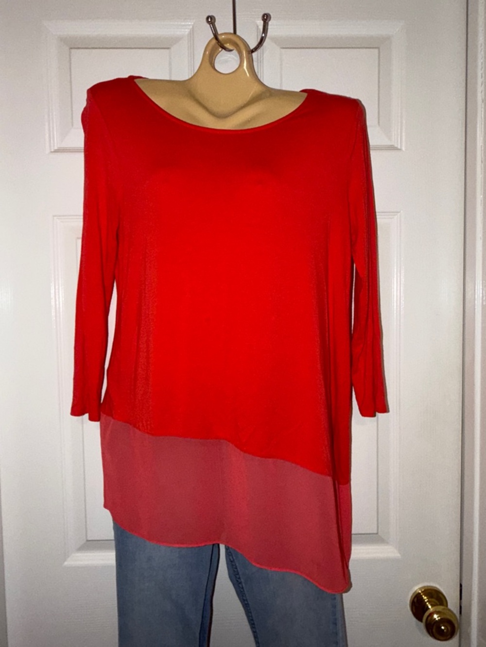 Vince Camuto Coral Layered Hem Tunic